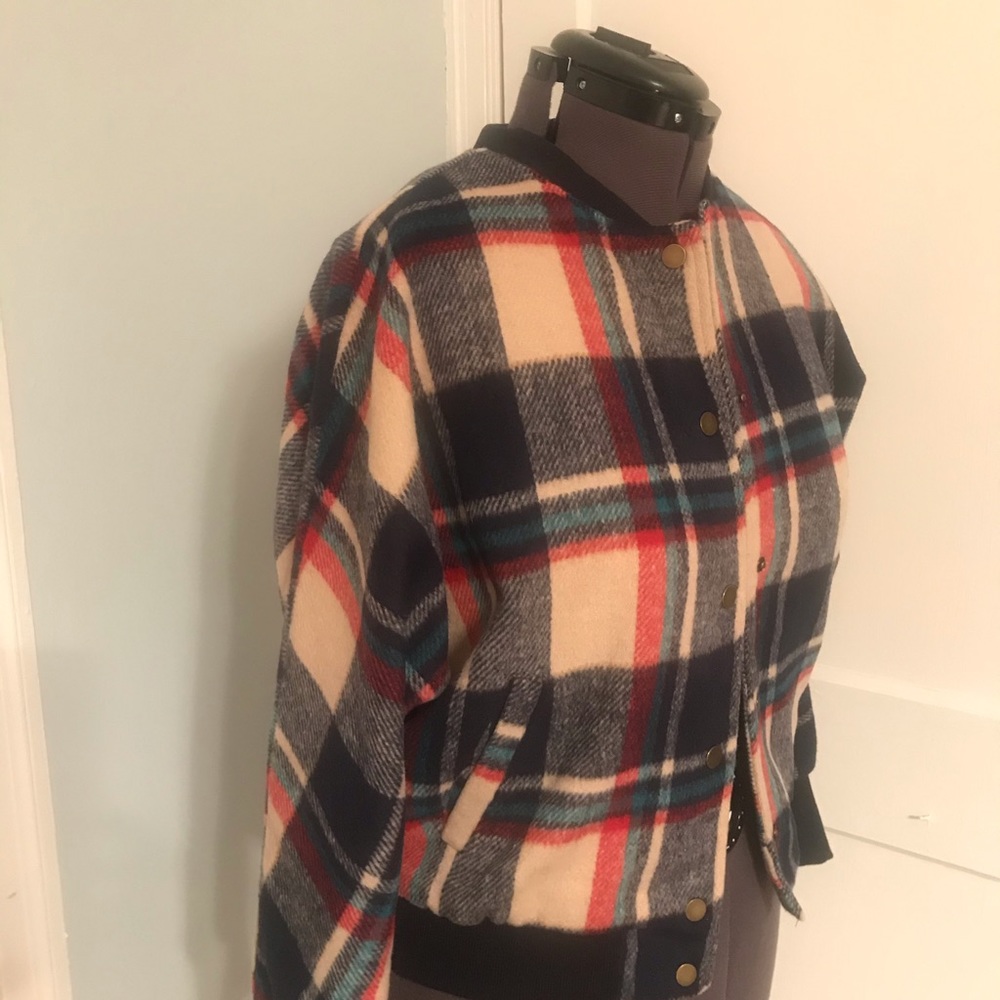NWT/ NBW Plaid Bomber Jacket